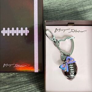 Betsey Johnson 🏈✨ Iconic Betsy Johnson Football Charm! 🎀💖